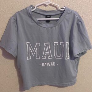Letter Graphic Cropped Tee